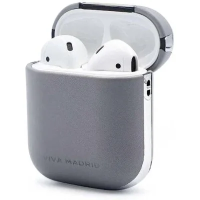 Viva Madrid Airex Vellum Leather Case for airpods 2 - Silver